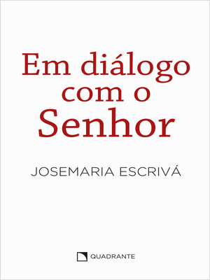 cover image of Em diálogo com o Senhor--Capa branca